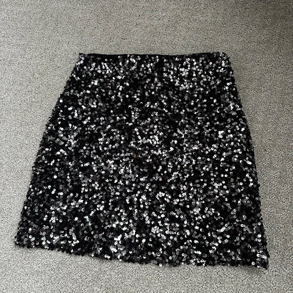 ASOS Black Sequin Mini Skirt - Picture 1 of 2